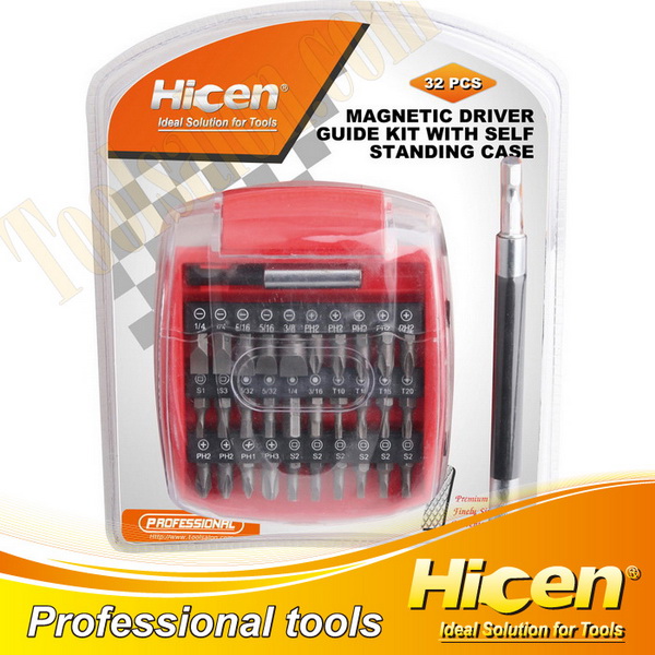 32 PCS Magnetic Driver Guide Kit With Self Standing Case