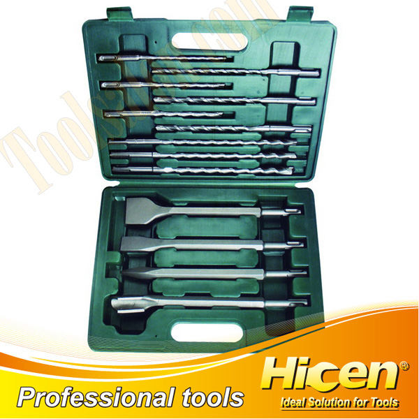 13pcs SDS Hammer Drill and Chisel Set