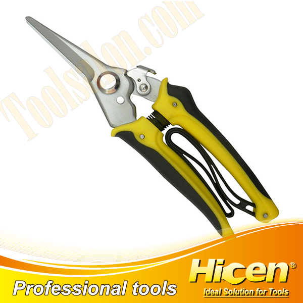Straight Blades Electrician Scissors with Spring