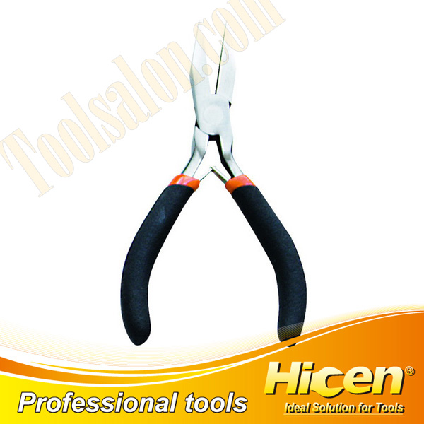 Mini Bent Nose Pliers with Double Leaf Spring