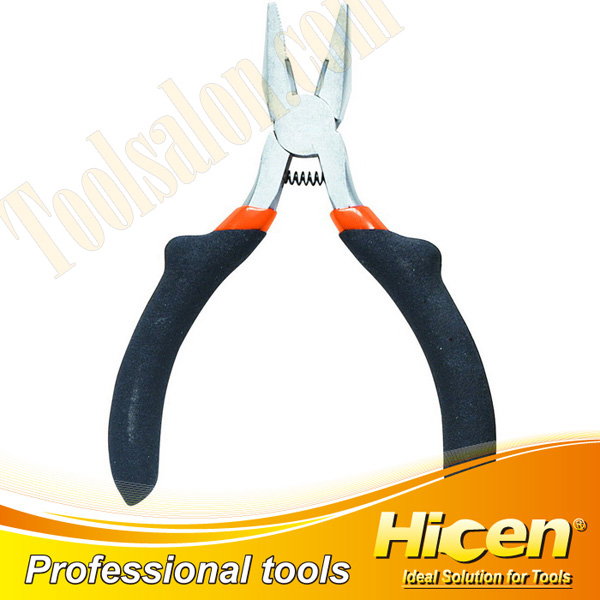 Mini Combination Pliers with Round Spring and Raised Shoulder