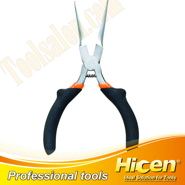 Mini Needle Nose Pliers with Round Spring and Raised Shoulder