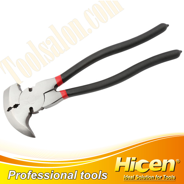 Light Duty Fencing Pliers Square Hole Dipped Handle