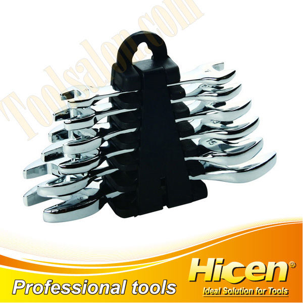 Stubby Type Double Open End Wrench Set