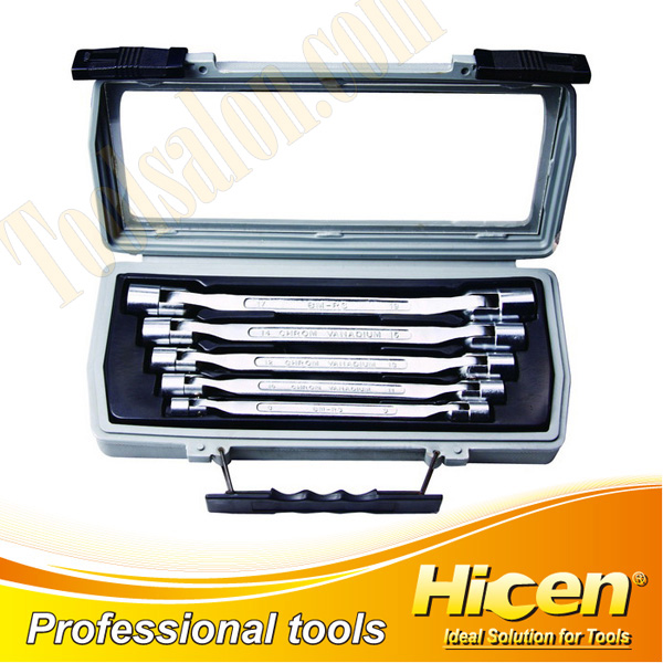 6 PCS Double Flexible Socket Wrench Set