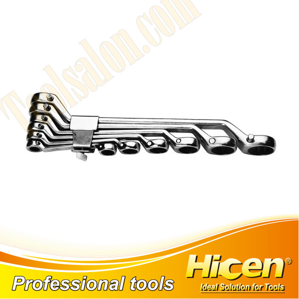 6 Pieces Ratchet Spanner Set