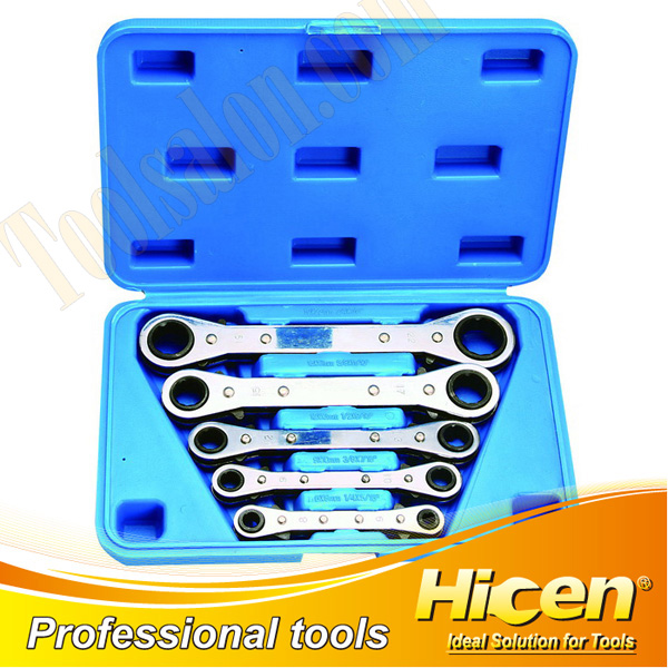 5PCS Ratchet Ring Spanner Set