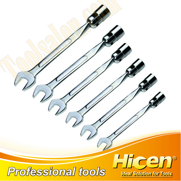 6 PCS Flexible Combination Socke Wrench Set