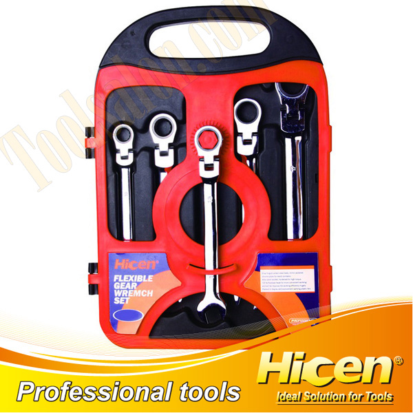 5PCS Flexible Gear Wrench Set