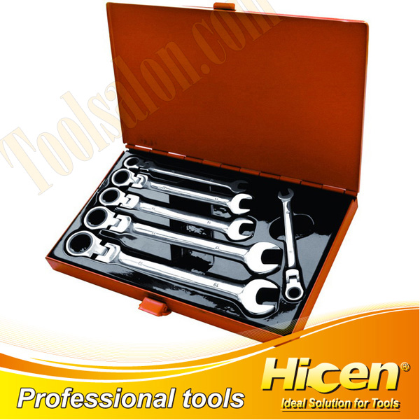 6PCS Flexible Gear Wrench Set