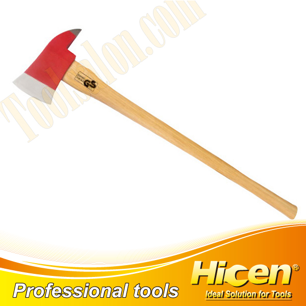 Fireman's Axe with Wooden Handle