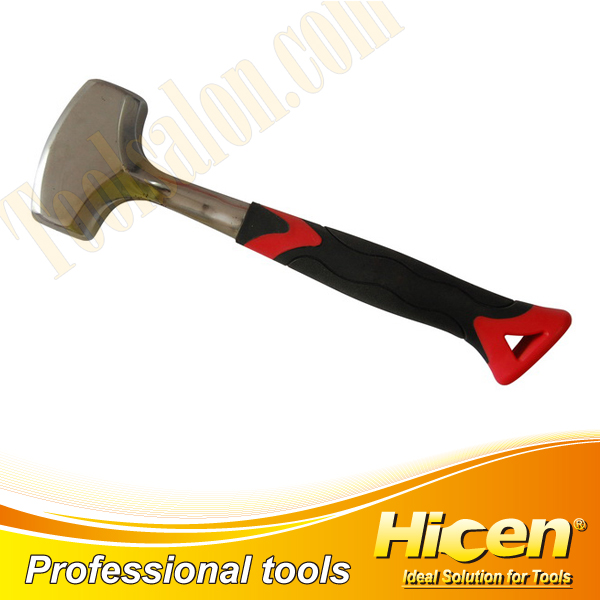 Stone Hammer With Steel Tubular Handle