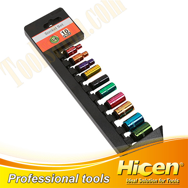 10 Pcs 1/4''DR. Socket set