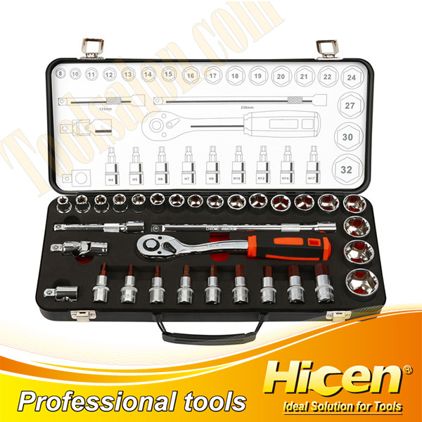 32pcs 1/2''DR. Socket Set With Metal Case