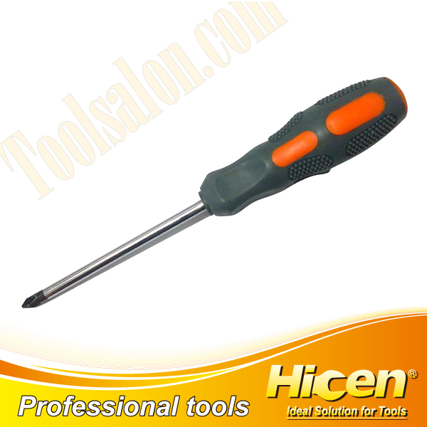 Magnetic Screwdrivers With PP/TPR 2 Color Handle