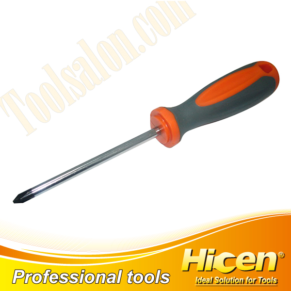 Magnetic Screwdrivers With PP/TPR 2 Color Handle