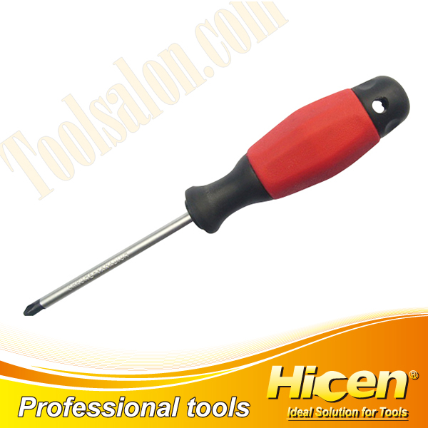 Magnetic Screwdrivers With PP/TPR 2 Color Handle