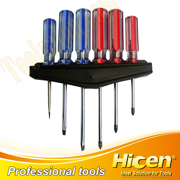 6 PCS Magnetic Screwdrivers Set With Transparent Handle