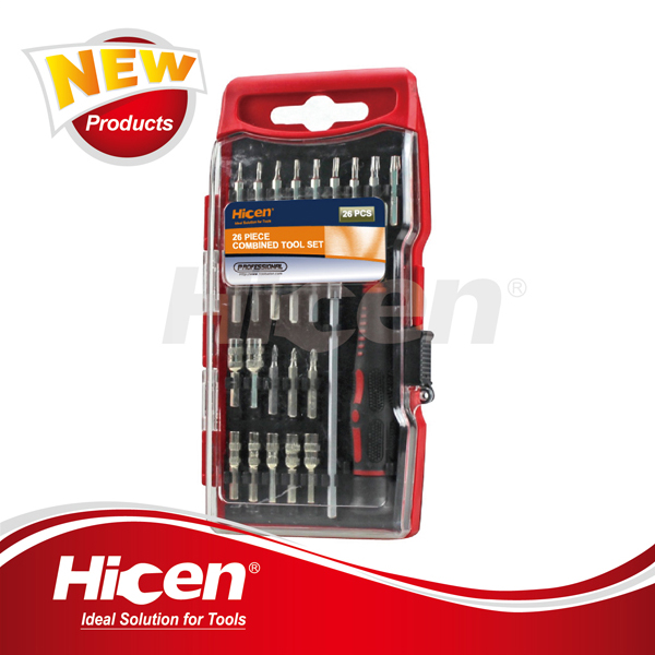 26pcs Combined Socket And Screwdriver Bits Set