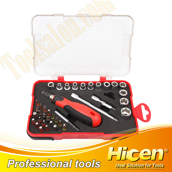39pcs Screwdriver Bit and Socket Set With Colorful Ring