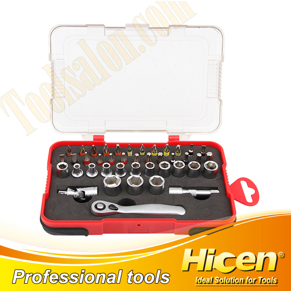 42pcs Screwdriver Bit with Color Ring and Socket Set