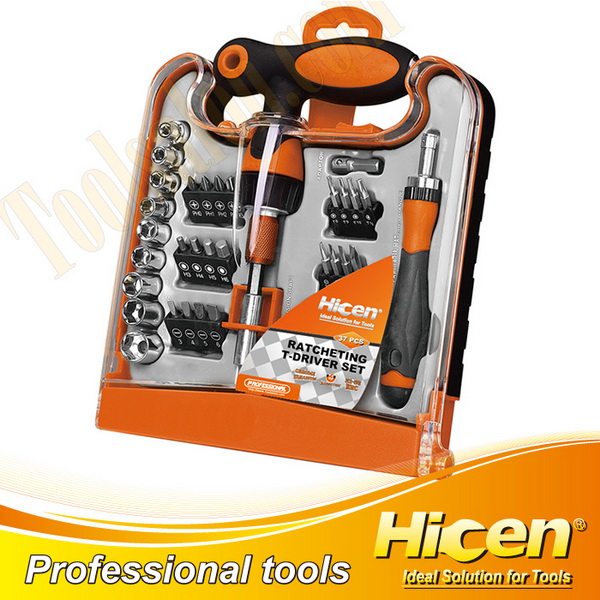 37 PCS Ratcheting T-Driver Set