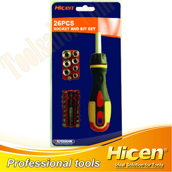 26 PCS Socket And Bit Set