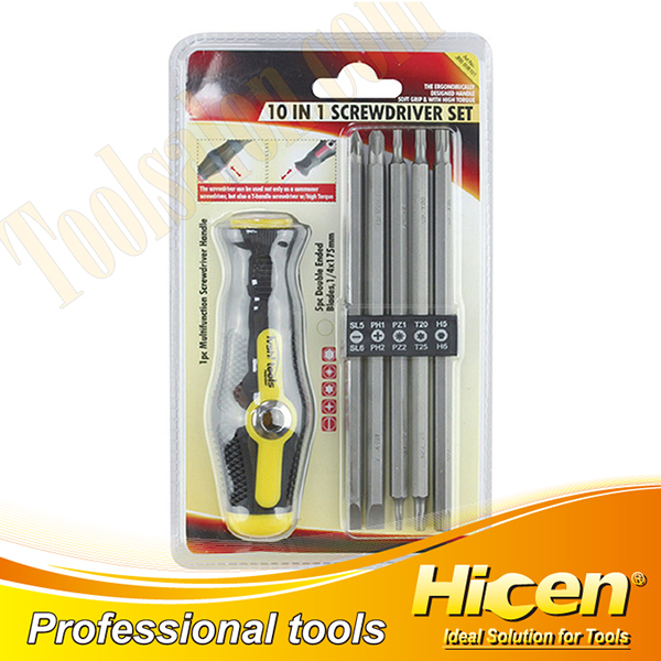 10 In 1 Interchangable Double End Screwdriver Set