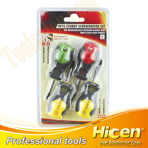 4 PCS Stubby Scredriver Set