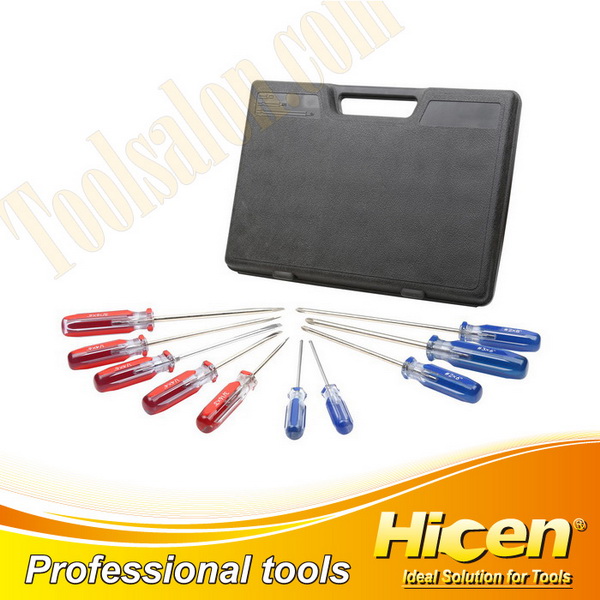 10Pcs Transparent CA Handle Screwdrivers Set