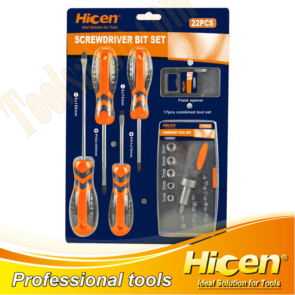 22 PCS Screwdrivers & Bits Set