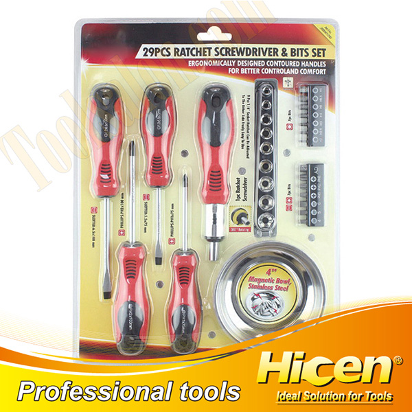 29 PCS Mluti Socket And Screwdriver Bits Set