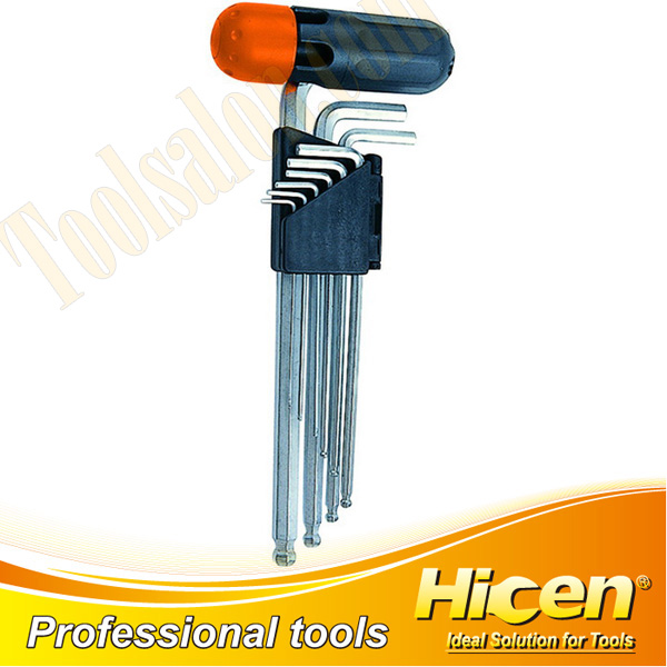 9pcs Extra Ball Point Long Arm Hex key Set