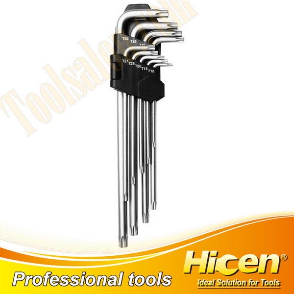 9pcs Long Arm Torx Key Set