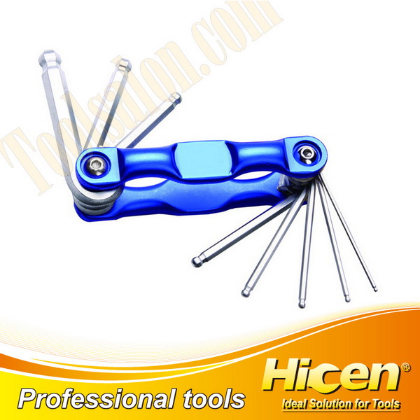 7pcs Folding Ball Point Hex Key Set