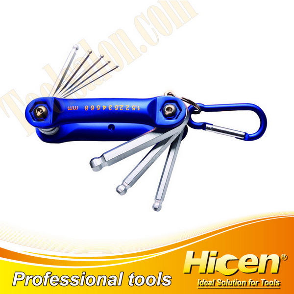 8pcs Folding Ball Point Hex Key Set