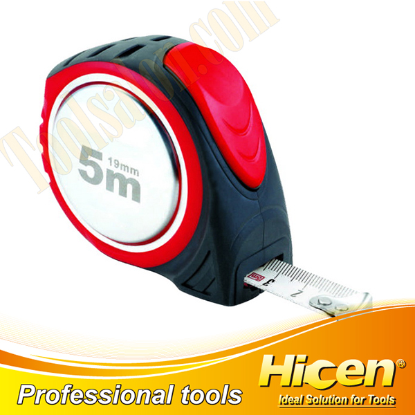 New Design Stainless Steel Case with Rubber Tape Measure