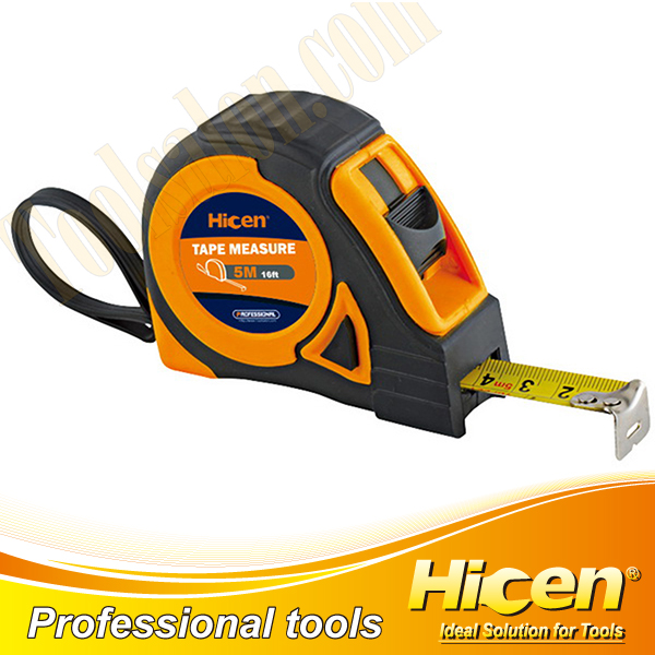 5M High Quality ABS+Rubber Case Measuring Tape
