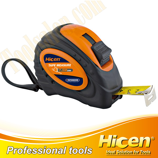 7.5M High Quality ABS Case with Rubber Measuring Tape