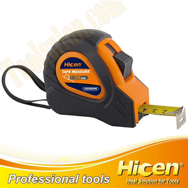7.5M High Quality ABS Case with Rubber Measuring Tape