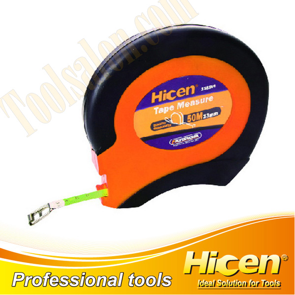 10M Co-mould Rubber Case Fiberglass Measuring Tape