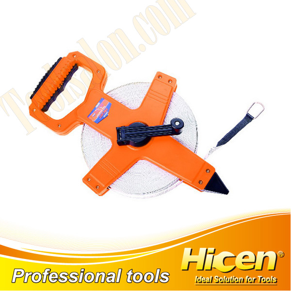 20M Long High Carbon Steel Measuring Tape With Co-mould Rubber Case