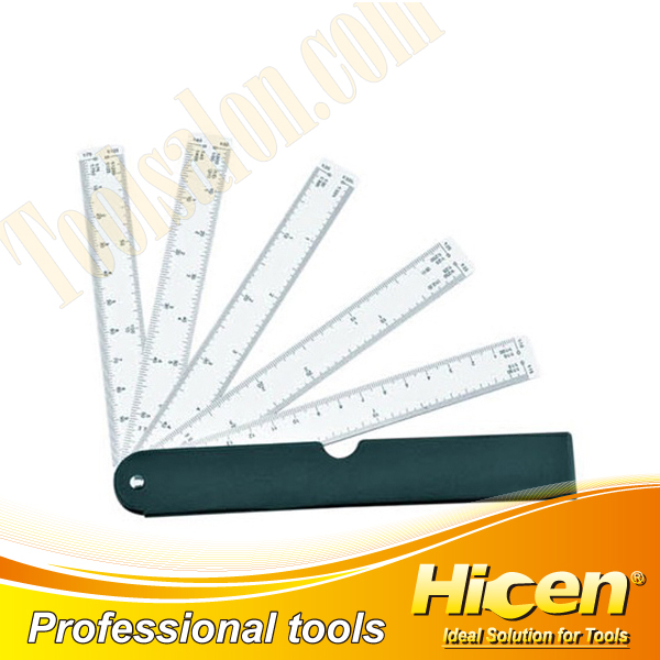 PVC Fan-shaped Scale Ruler