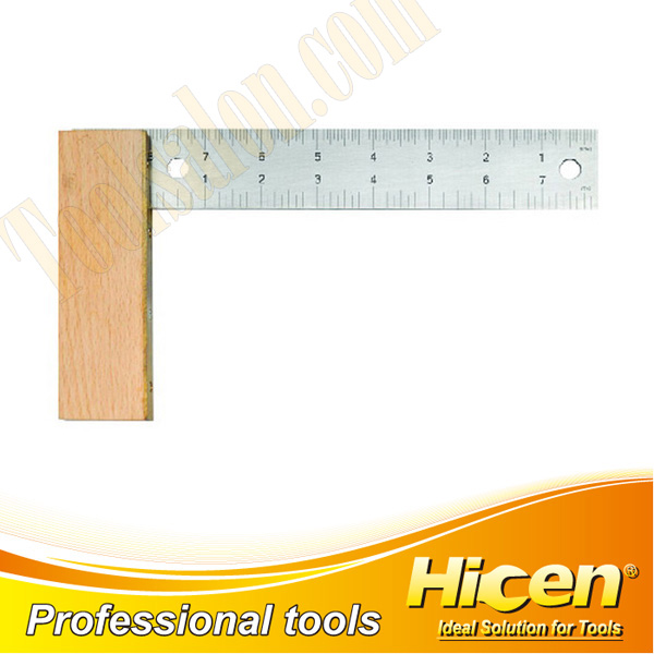 Stainless Steel Angle Square With Wooden Handle