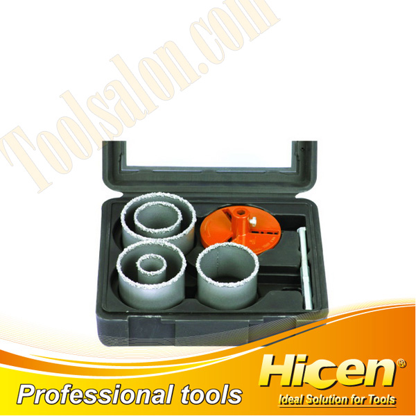 7pcs Carbide Grit Hole Saw Set