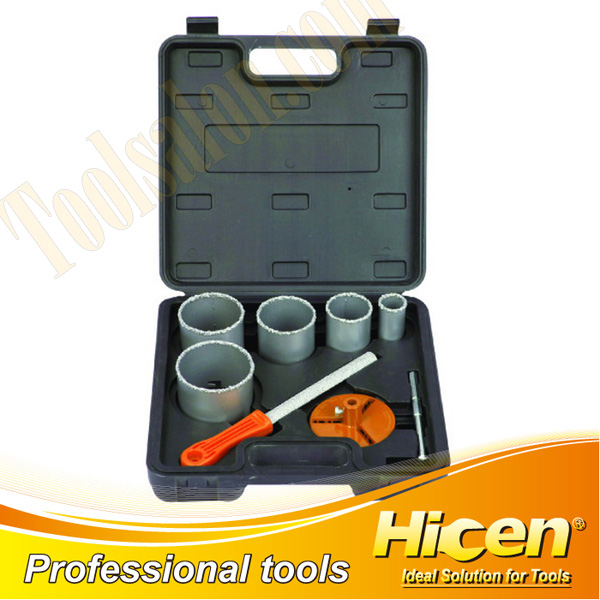 8pcs Tungsten Carbide Grit Hole Saw Set