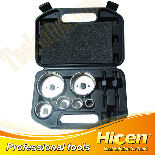9pcs Diamond Hole Saw Set, Diamond Core Bits Sets