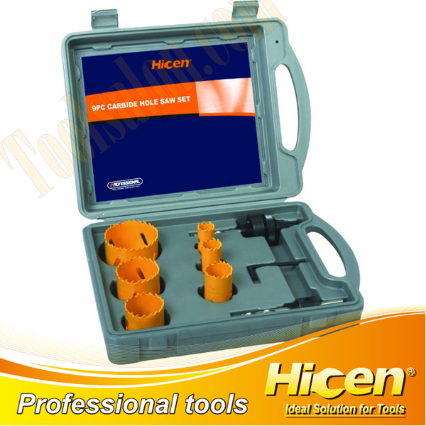 9pcs Bi-Metal Hole Saw Set