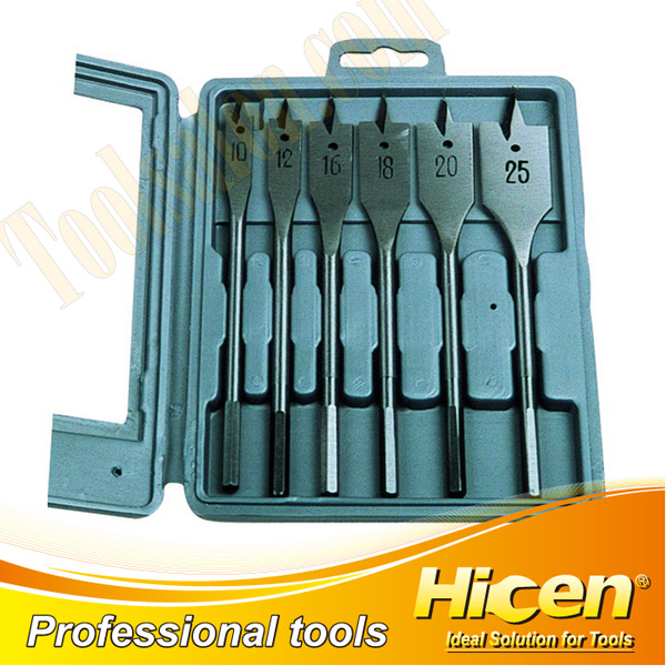 6pcs Flat Wood Bit Set
