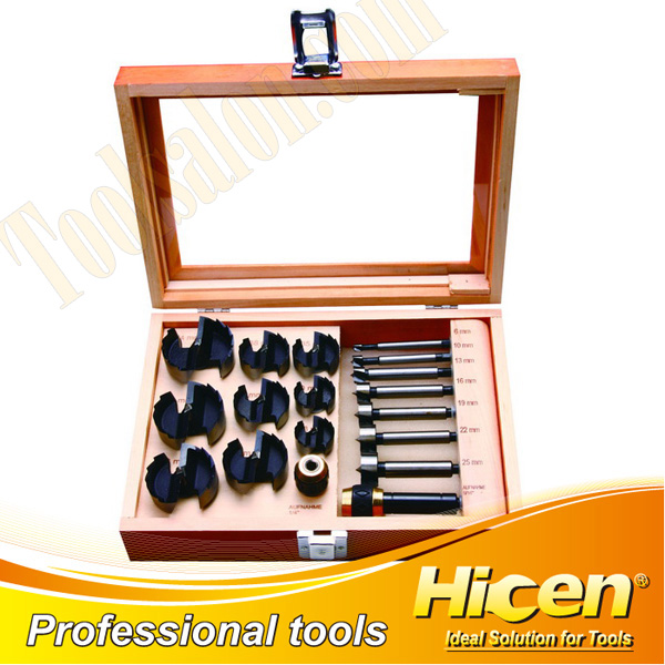18pcs Quick-change Flat Drill with Auger Bit